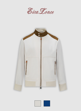 Eicalonce·意卡伦萨 Ki*on44800同款混纺山羊皮立领飞行夹克