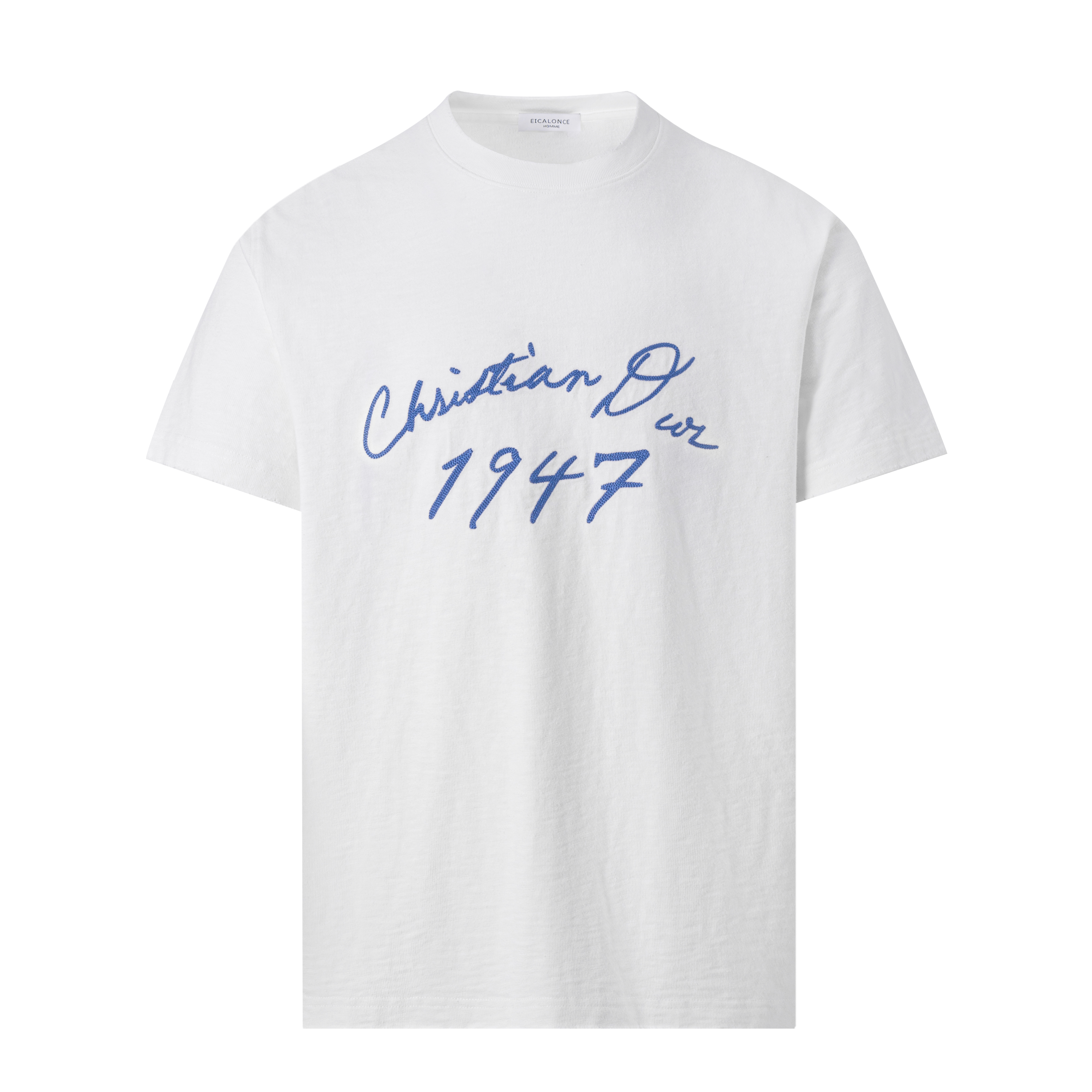 Eicalonce·意卡伦萨25·SS夏季圆领刺绣简约宽松舒适短袖SM12391