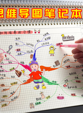 思维导图笔记本子A4大号