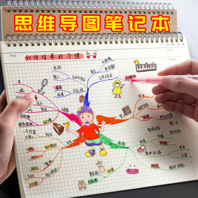 思维导图笔记本子A4大号