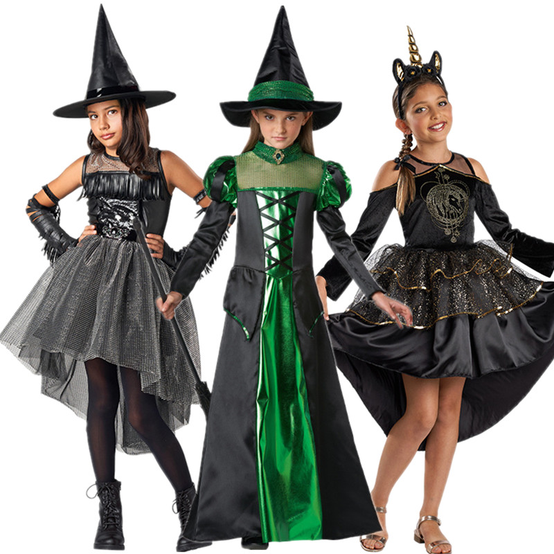 万圣节女巫歌特风乌鸦女巫演出