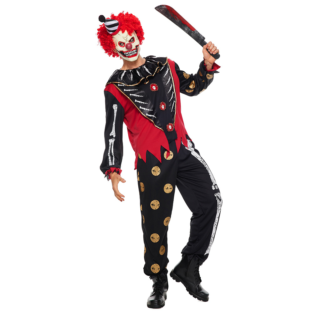恐怖回魂小丑joker舞台扮演套装