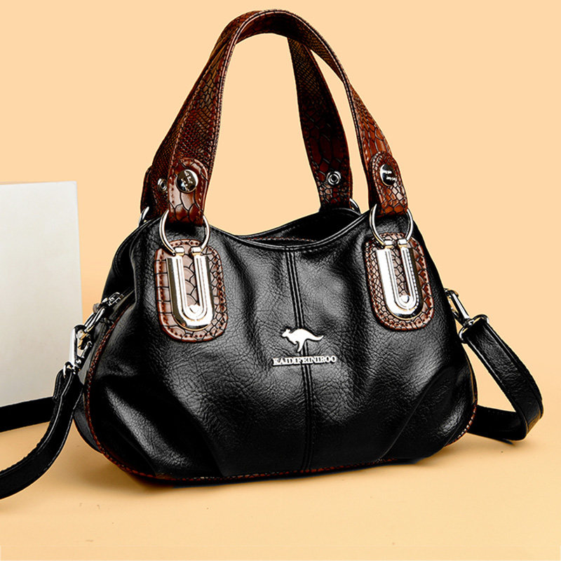 袋鼠真皮斜挎包女包2025新款手提包软牛皮高档单肩包大容量挎包女,箱包皮具/热销女包/男包,通用款女包,淘宝优惠券,粉丝福利购,淘宝优惠卷