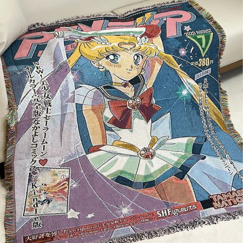 动漫挂毯美少女心DIY挂画线毯