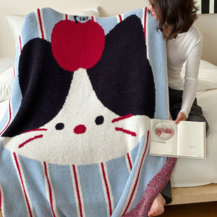 一无是处A类半边绒毛毯哈基米可爱加厚盖毯床毯装饰盖巾午睡毯子