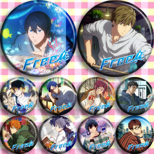 FREE！吧唧男子游泳部徽章胸章