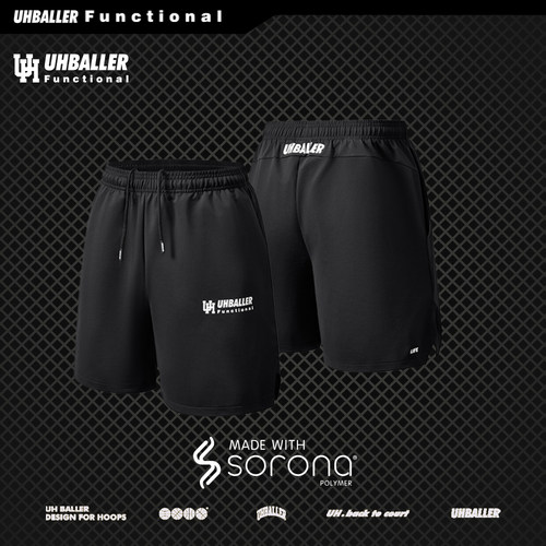 UHBALLER美式篮球短裤夏季透气速干索罗娜训练跑步高弹运动四分裤