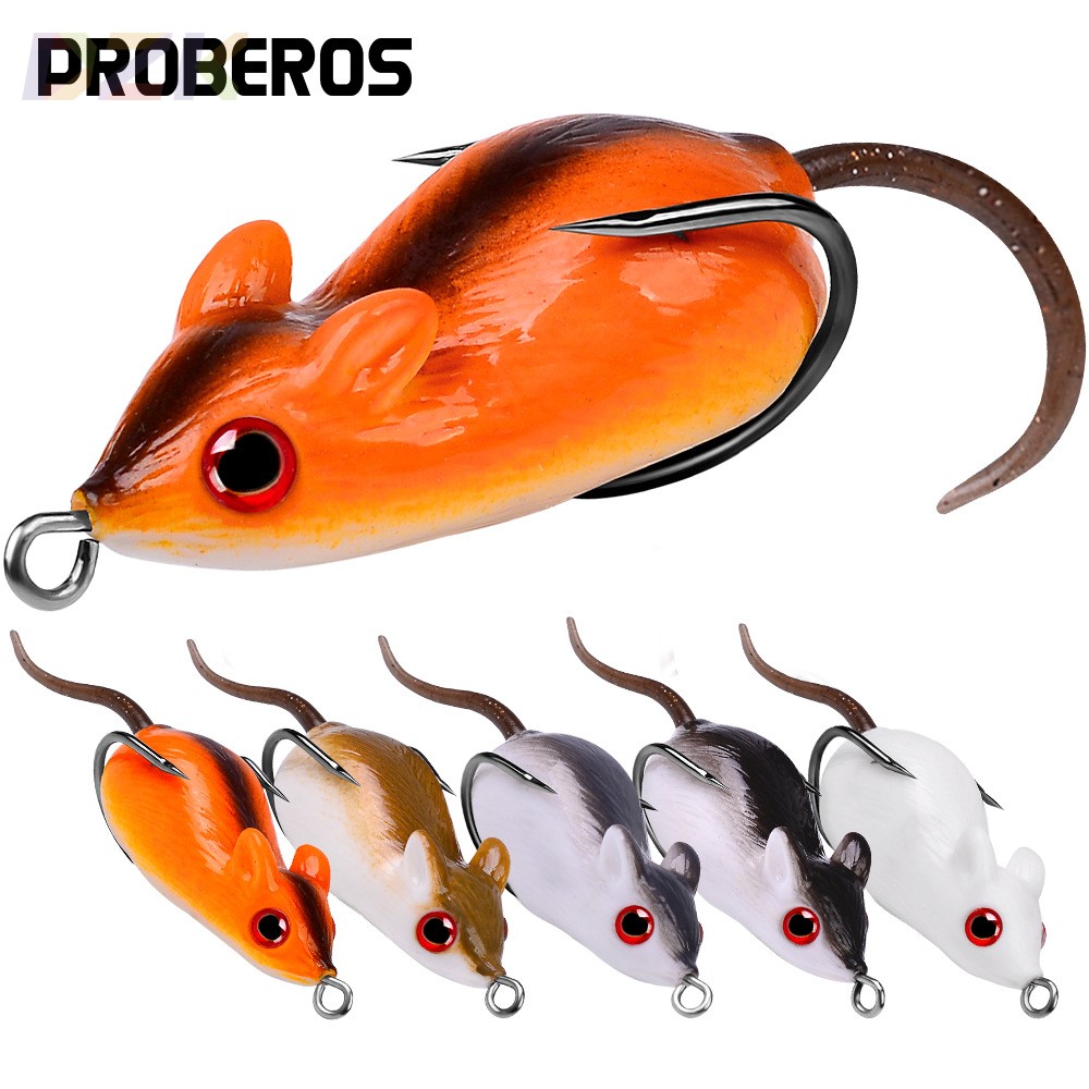 路亚饵雷蛙老鼠 双钩仿真鼠蛙 5cm 9g软饵路亚假饵钓黑鱼渔具鱼.6