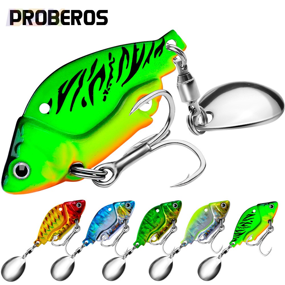 远投旋转亮片VIB 金属路亚饵微颤铅包铜仿生鱼饵翘嘴鲈鱼路亚假.1