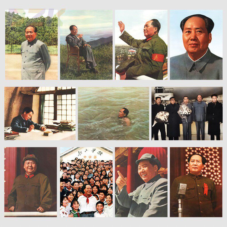 毛主席像墙画客厅伟人像海报挂画办公室玄关背景墙装饰画像油画.7