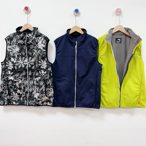 特价！ 日单男女同款加绒马甲防风外套立领防寒上衣夹克背心马夹