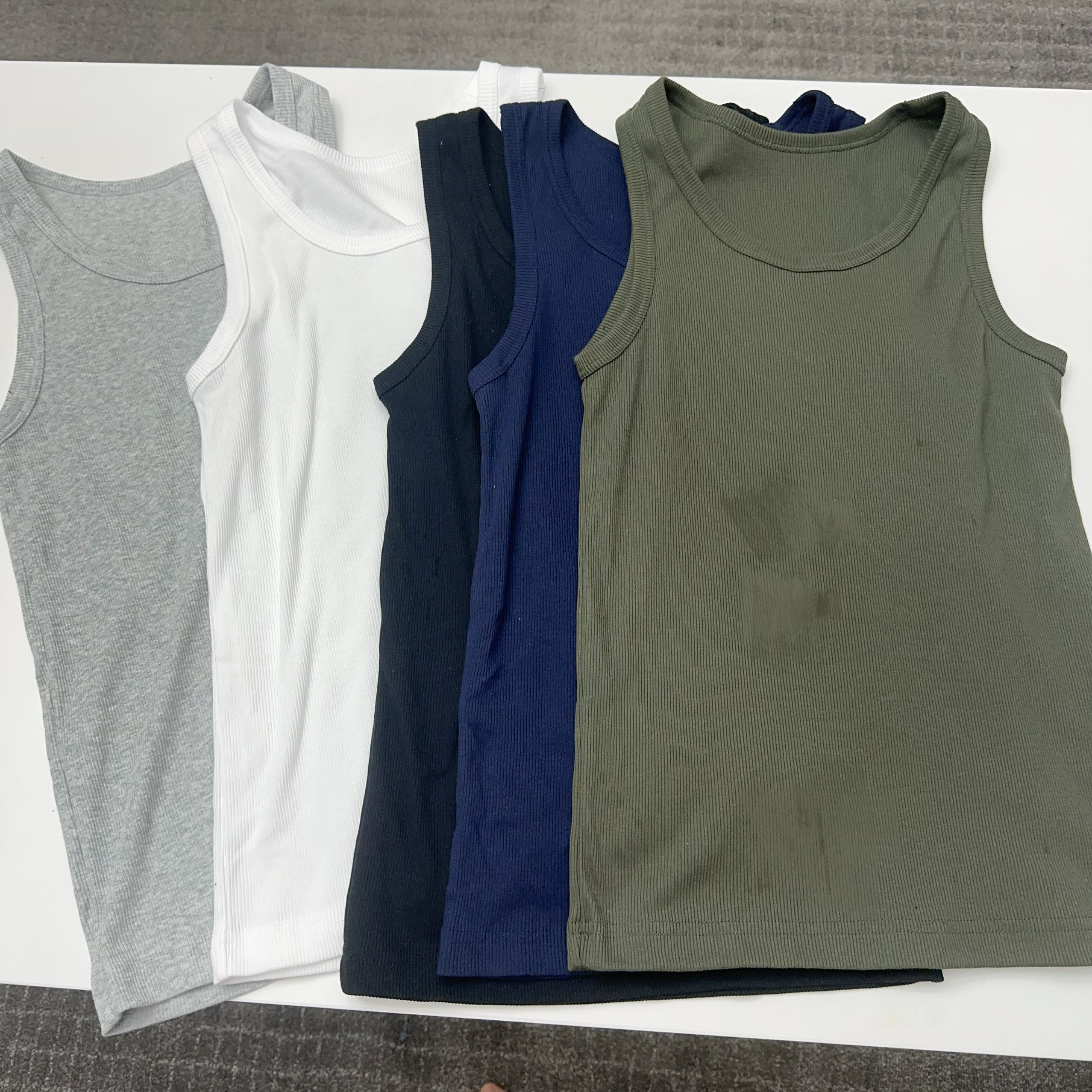 兔子家夏季男女同款螺纹背心基础款无袖上衣