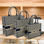 2025新款 时尚 大容量手提包高级感刺绣托特包女式 手提大包女电脑包