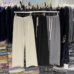 子806 垂感长裤 超柔软糯米裤 女宽松显瘦百搭高腰松紧腰阔腿休闲裤