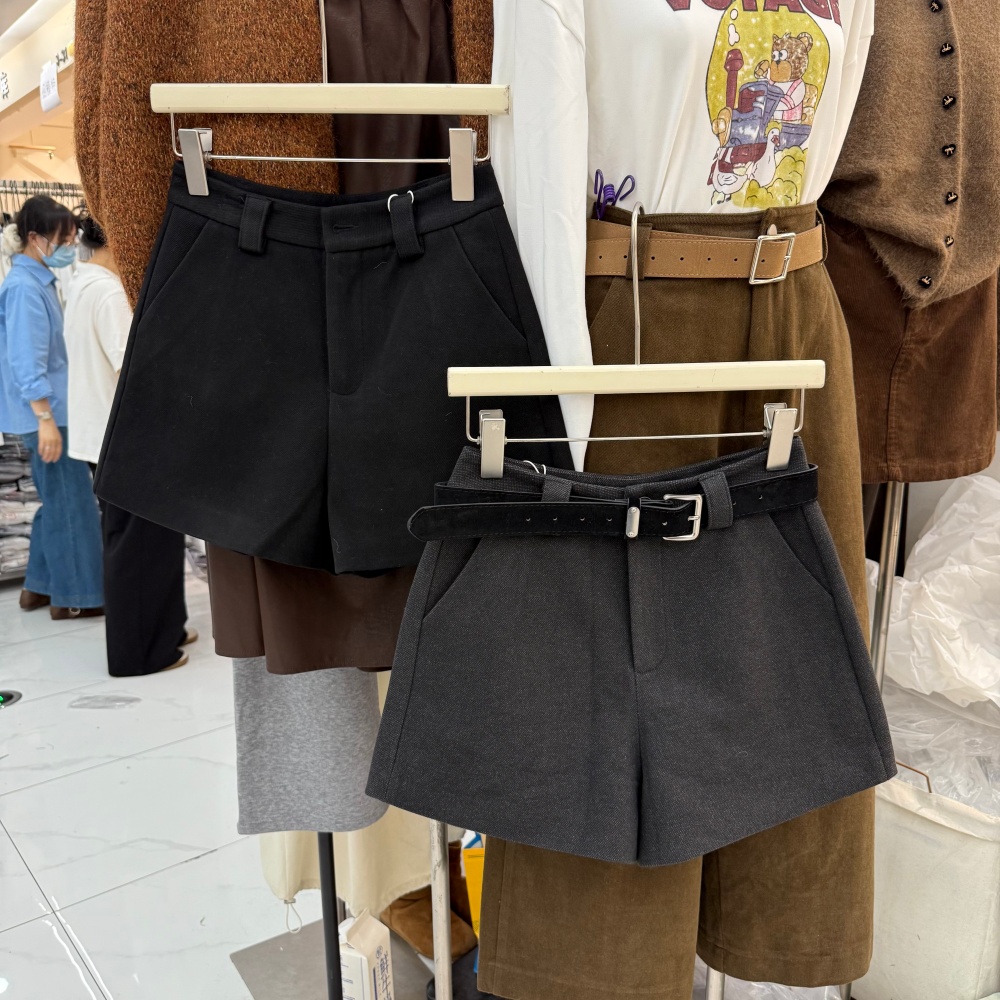 辣妹韩系时尚高腰A字秋冬西装短裤显瘦百搭小个子休闲裤子女25858
