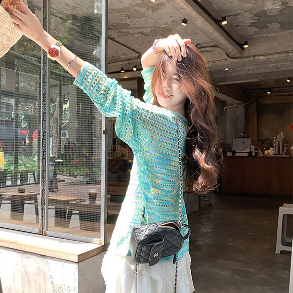 2026超火穿搭一整套小个子设计感针织开衫重工不规则短裙