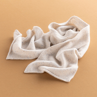 双股线加厚围巾100山羊绒星空点子纱长方形男女通用型民族风围脖