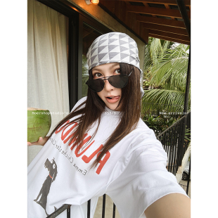 纯棉短袖 抽象派卡通羽毛小狗宽松T夏季 上衣女 Fitcheck MOERSHOP