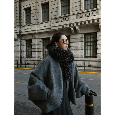 MOERSHOP  Slavic Girl  慵懒系列蝙蝠袖慵懒混色感羊毛开衫