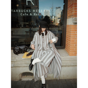 系列复古英伦条纹长西装 经典 毛织三件套 条纹收藏家 MOERSHOP