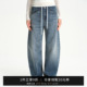 香蕉裤 女低腰春季 气质 宽松显瘦阔腿牛仔裤 SMIIILE复古抽绳弯刀裤