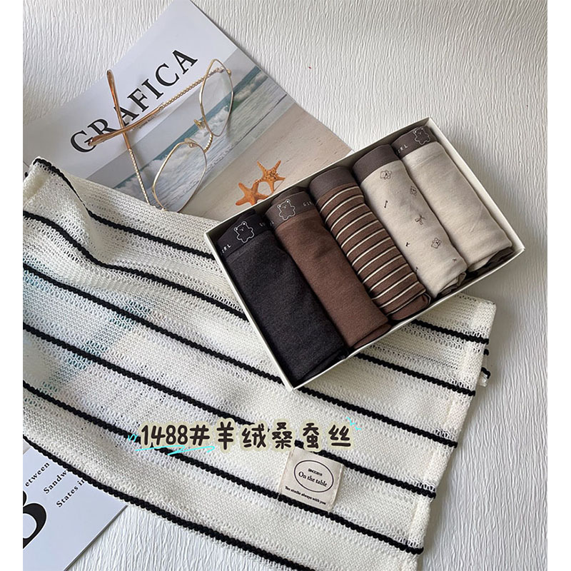 2025秋冬新款磨毛羊绒蚕丝少女裤