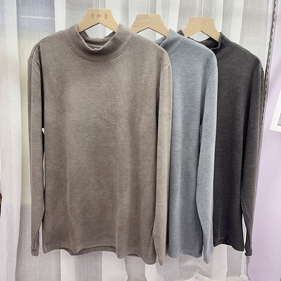 秋冬保暖内搭男士长袖打底衫上衣