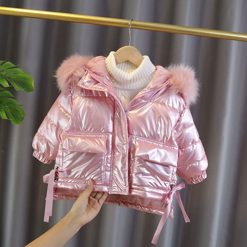 Утепленный пуховик, детский наряд маленькой принцессы для девочек, куртка