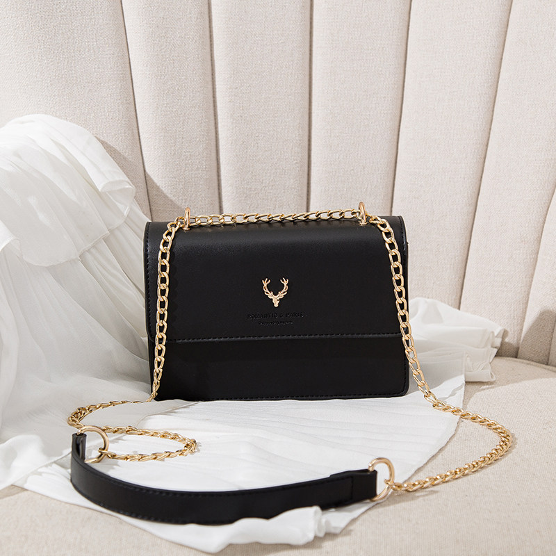 包包女小众设计ck女生2020新款潮链条百搭ins单肩斜挎质感小方包