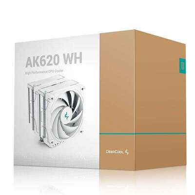 九州风神冰立方AK620/500双塔镀镍铜管12cm风扇静音电脑cpu散热器