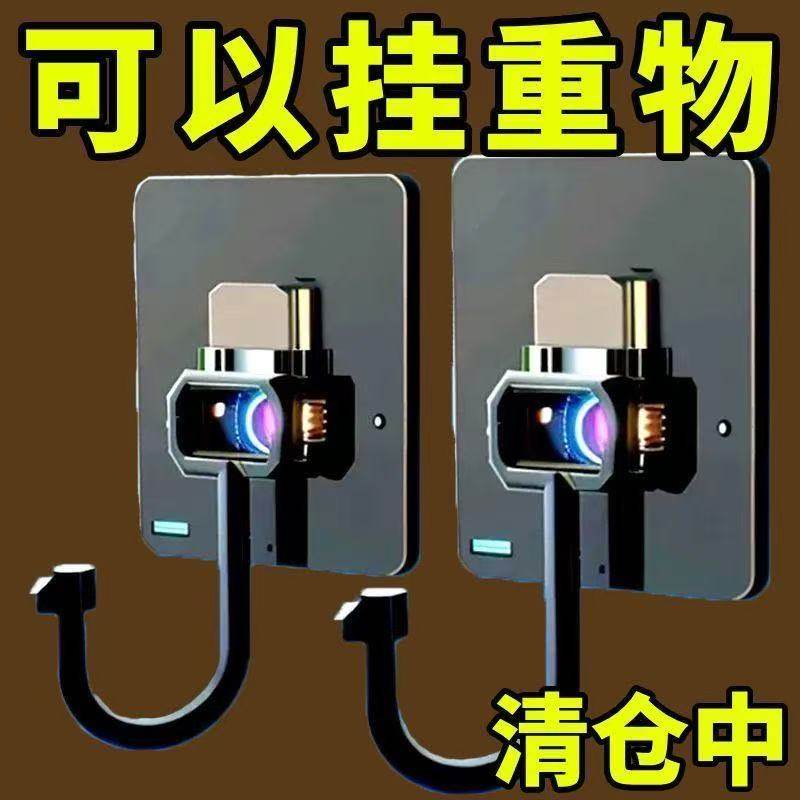 不锈钢加大挂钩强力钩粘胶免打孔防水挂钩浴室厨房墙壁墙上粘钩