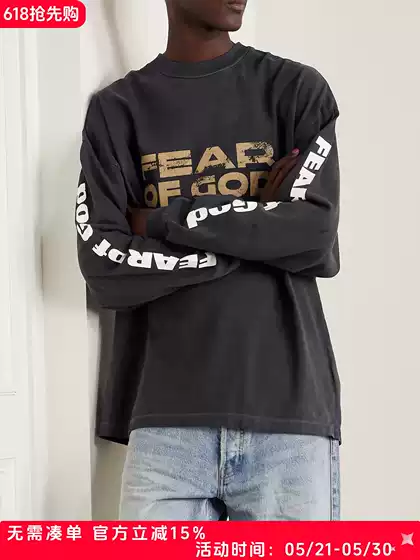 I'M Not Trendy Fog Civil Collection Main Line Folk Collection High Street American Style Loose Printed Long Sleeves