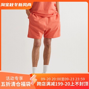 我不潮FOG ESSENTIALS第八季复线高街宽松休闲植绒印花抽绳短裤