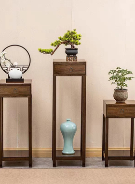 花架子客厅落地新中式室内简约现代阳台多肉盆景置物绿萝仿古花几