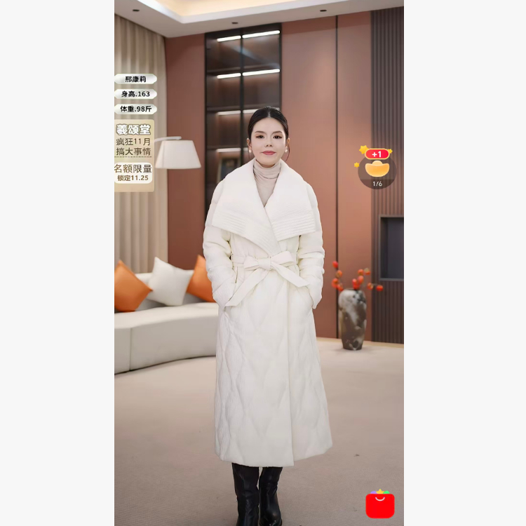 【邢康莉甄选】25新款时尚百搭长款外套NOF632-SZ11055