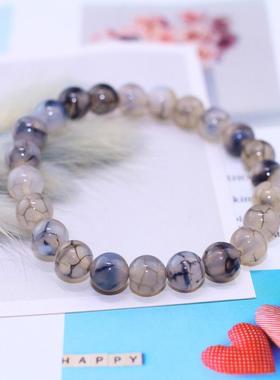 龙纹玛瑙手链生日圆珠男女手串