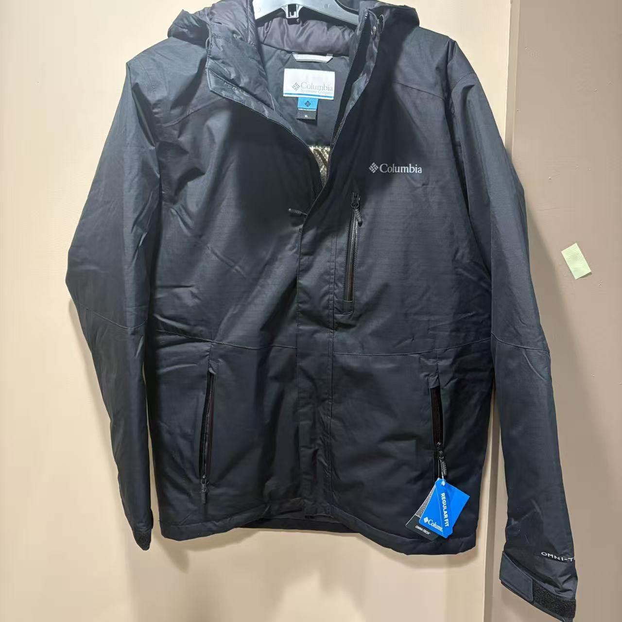 Columbia 25年新款哥伦比亚男士户外金反射防风水连帽棉服冲锋衣