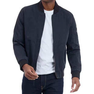 带内衬圆领防风休闲拉链夹克衫 brand男士 Luck 美国代购