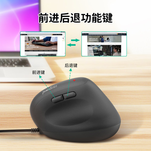PM508II轻量化亲肤有线鼠标