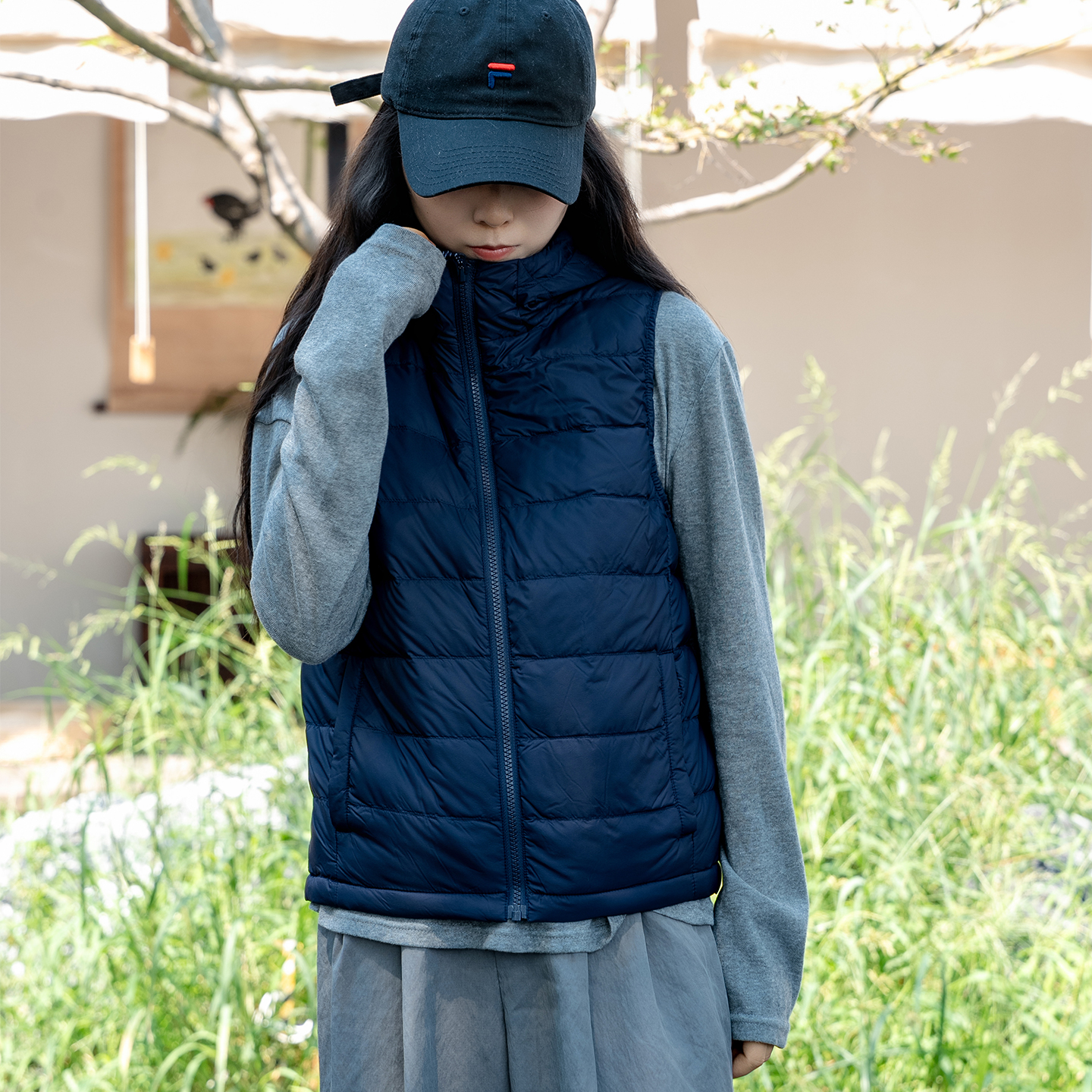 黑科技发热90%鹅绒羽绒服马甲女连帽石墨烯充电恒温内胆轻薄护腰