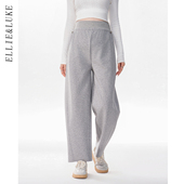 托腹小个子百搭香蕉裤 ELLIELUKE孕妇直筒裤 春夏外穿孕期休闲卫裤