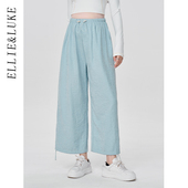 春季 薄款 外穿小个子七分奶芙裤 九分气球阔腿裤 孕妇裤 春款 子 新品