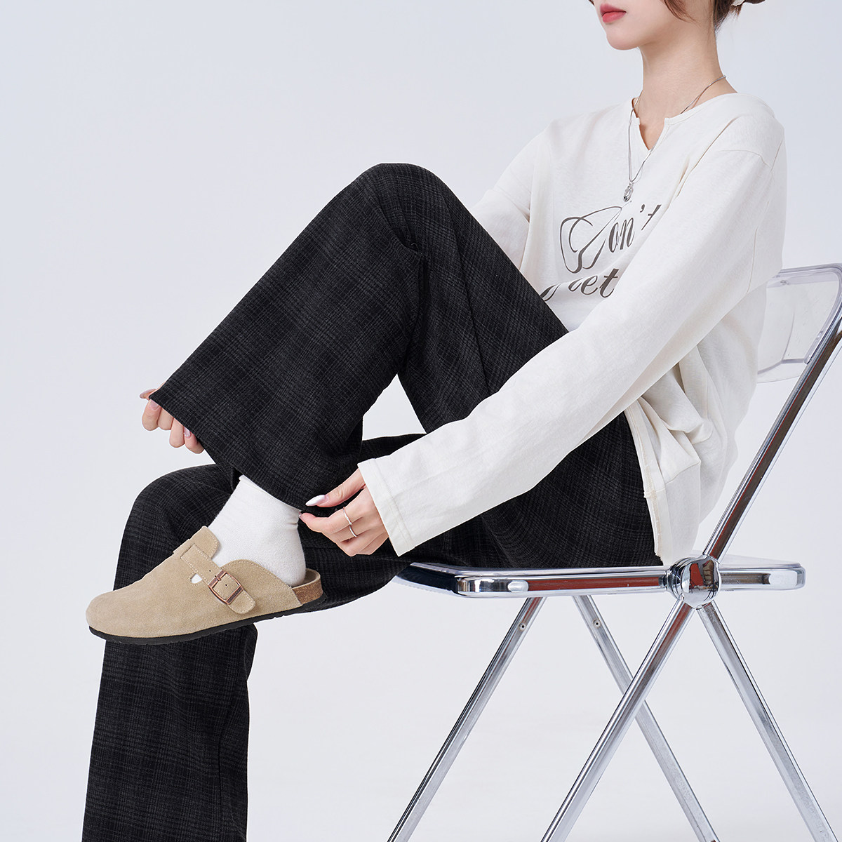 ellieluke孕妇裤子春季外穿无托腹休闲长裤不勒肚子阔腿裤子春装