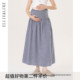 孕妈高级穿搭两穿格子裙春装 大码 半身裙春夏新款 ellieluke孕妇装