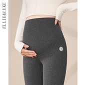 外穿加绒加厚瑜伽裤 小个子鲨鱼裤 孕期不勒肚子长裤 孕妇打底裤 冬装