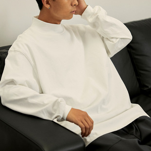 中领内搭 男女2025款 300g重磅 TEE恤春秋新款 纯色百搭基础打底长袖