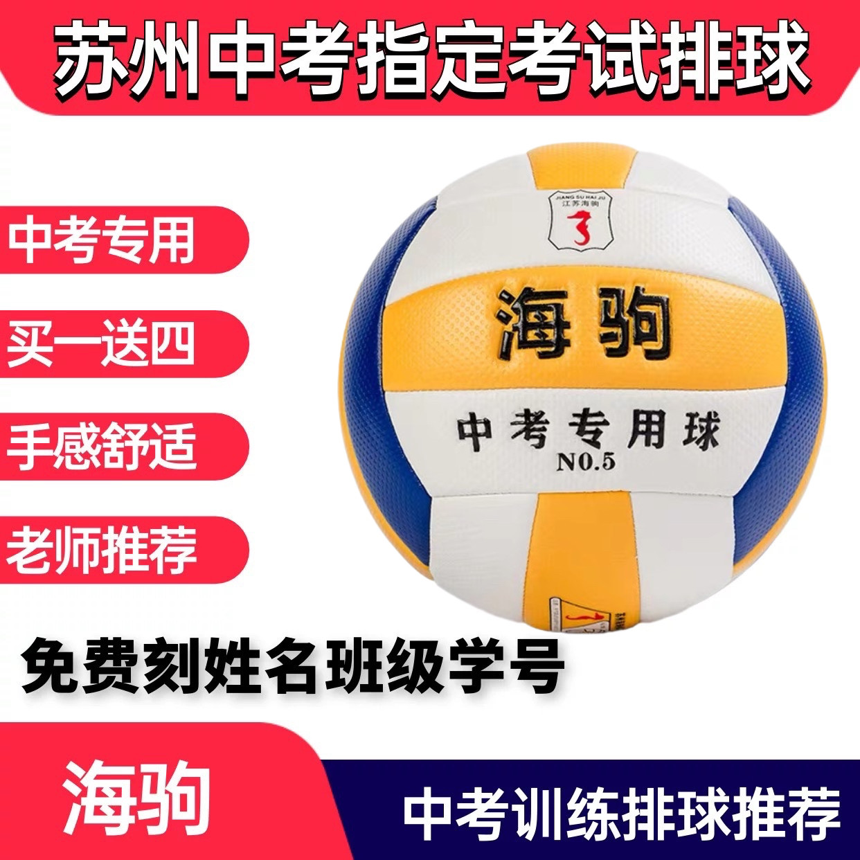 免费刻姓名苏州海驹1110A针纹气排球初中生指定中考教学体育训练