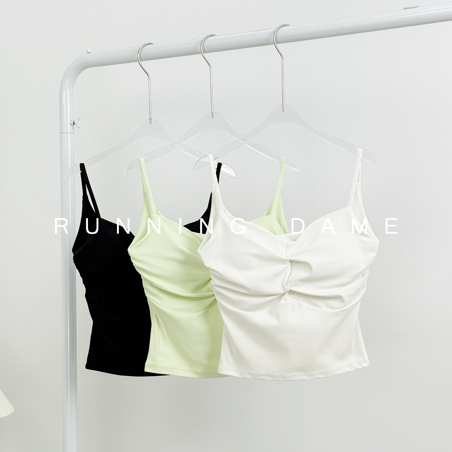 性感扭结镂空露背吊带背心女