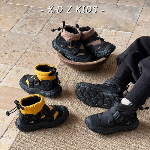 聚热加厚保暖儿童雪地靴户外防水