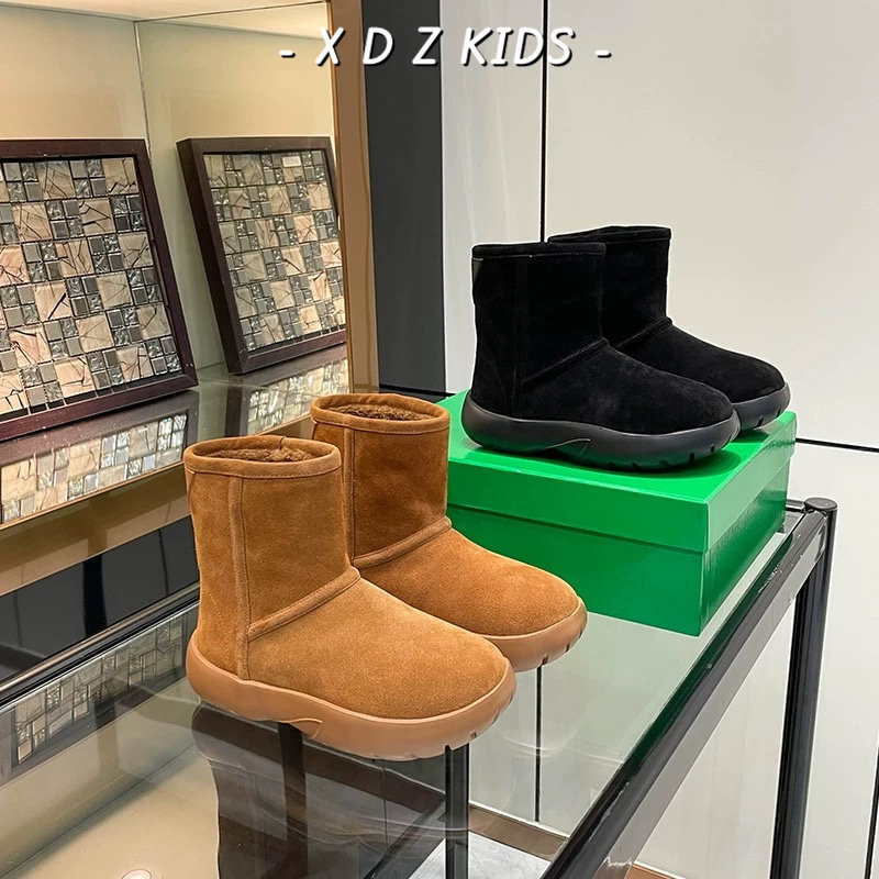 男童雪地靴皮毛一体冬季真皮女孩保暖加厚棉靴儿童防水防滑大棉鞋,童鞋/婴儿鞋/亲子鞋,雪地靴,淘宝优惠券,粉丝福利购,淘宝优惠卷